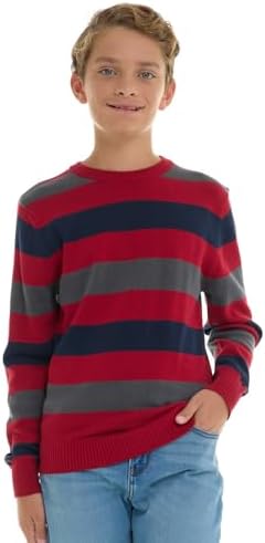 100% Cotton Crewneck Sweater Soft Knit Pullover for Fall an…