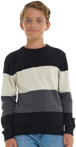100% Cotton Crewneck Sweater Soft Knit Pullover for Fall an…