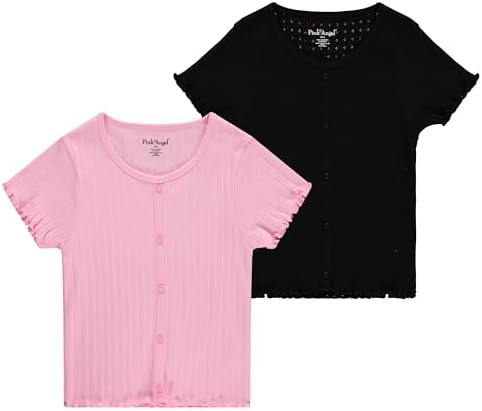 2-Pack Pointelle Knit Tops