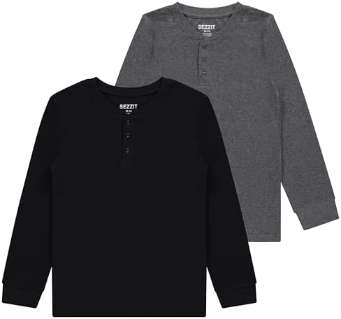 2-Pack Thermal Henley Tops