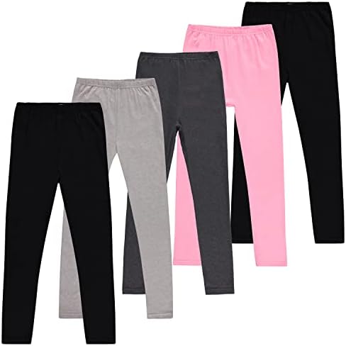 5 Pack 95/5 Cotton Spandex Leggings